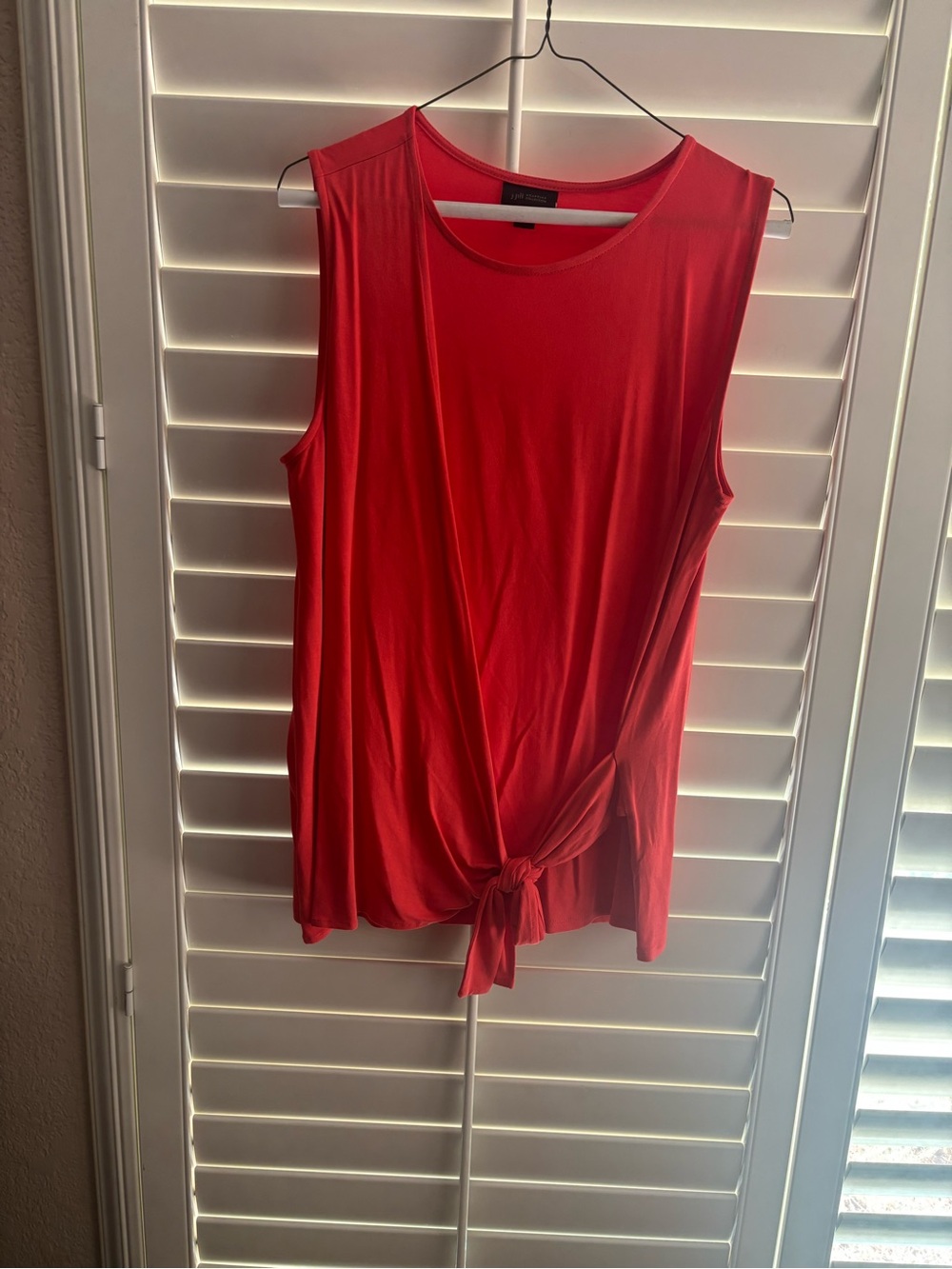 J. Jill Wearever
Collection Faux Wrap Side-Tie
Sleeveless Tunic Top.